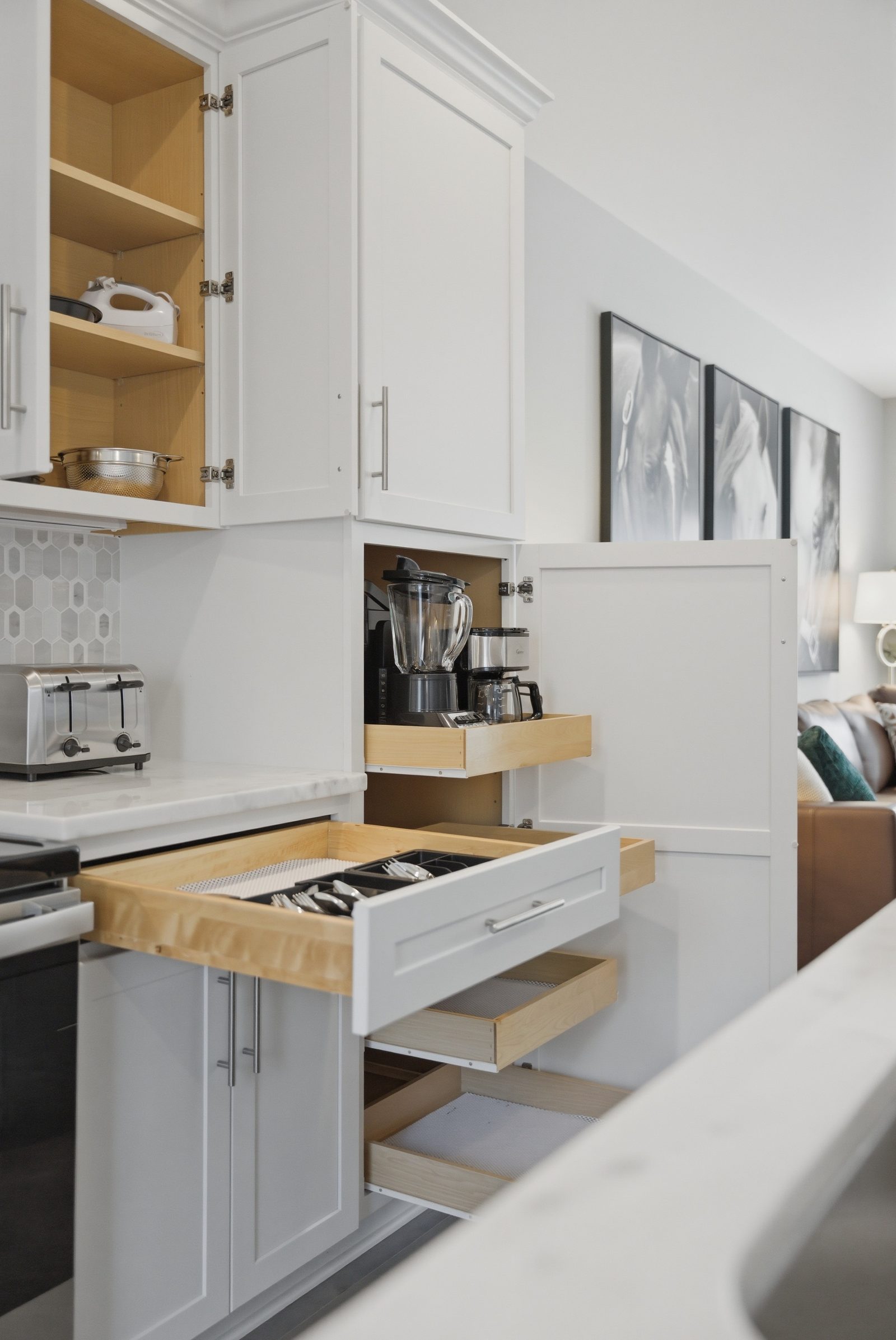 Fully stocked kitchen