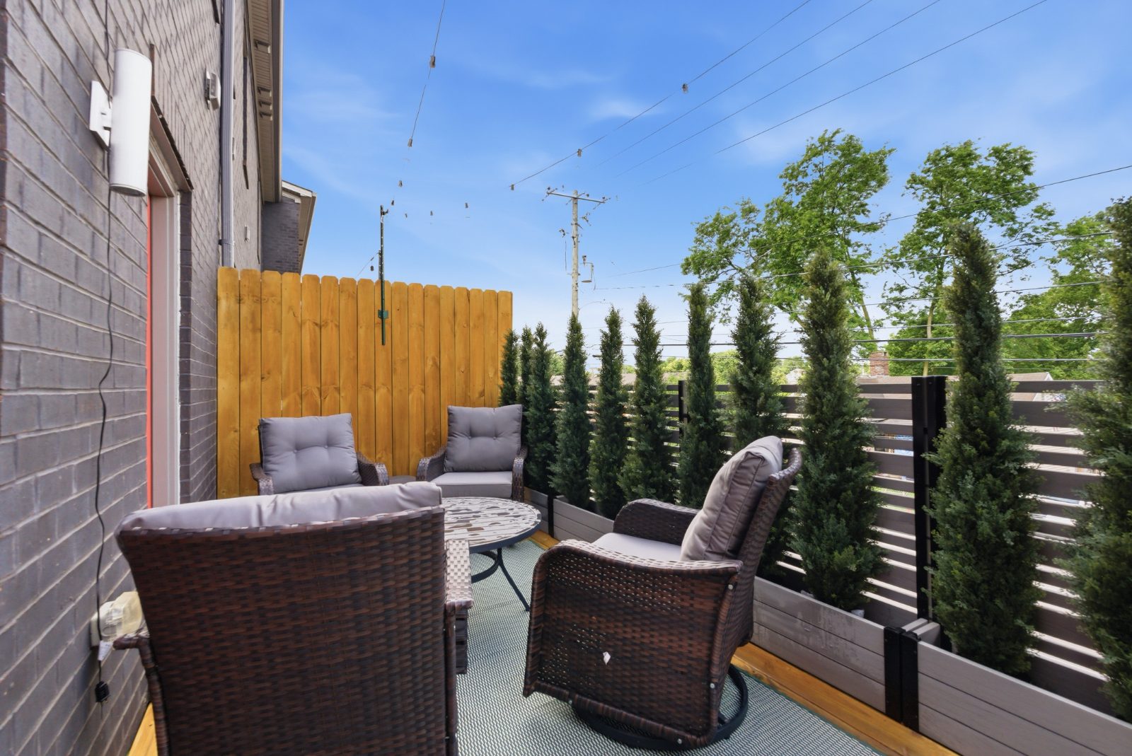 Private patio
